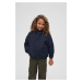 Children's summer windbreaker with navy front zipper