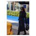 Trendyol Black Belted Regular Wool Long Coat Formal Lined Coat