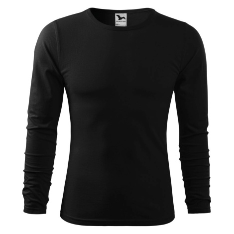 MALFINI Pánske tričko s dlhým rukávom Fit-T Long Sleeve - Čierna