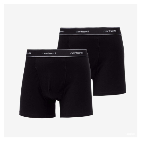 Trenírky Carhartt WIP Cotton Trunks 2-Pack Black/ Black
