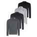 QUADRUPLE SET V4007 DEWBERRY MEN'S SWEATSHIRT-BLACK-NAVY-ANTHRACITE-GREY