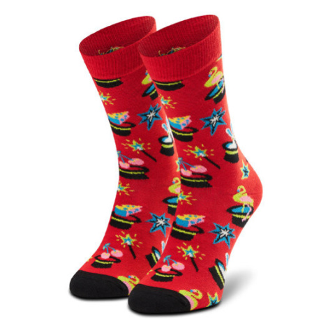 Happy Socks Ponožky Vysoké Unisex MAG01-4300 Červená