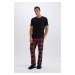 DEFACTO Regular Fit Checkered Pocket Long Pajama Bottoms