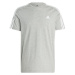 adidas ESSENTIALS SINGLE JERSEY 3-STRIPES Pánske tričko, sivá, veľkosť