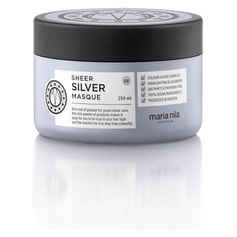 Maska na neutralizáciu žltých tónov Maria Nila Sheer Silver Hair Masque - 250 ml (NF02-3642) + d
