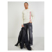 Krémový pánsky vlnený sveter Calvin Klein Jeans