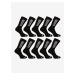 Sada desiatich párov pánskych ponožiek v čiernej farbe Nedeto
