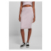 Women's ribbed lilac midi skirt