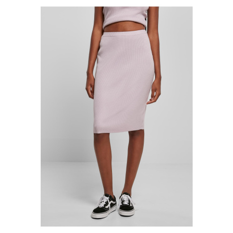 Women's ribbed lilac midi skirt Urban Classics