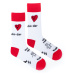 Ponožky Úsmev ako dar Rodina biele