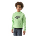 Chlapčenská mikina s kapucňou 4F JUNIOR SWEATSHIRT-4FJWSS24TSWSM0925-42S-LIGHT GREEN