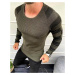 Khaki men's sweater WX1637
