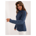 Dark blue women's knitted sweater