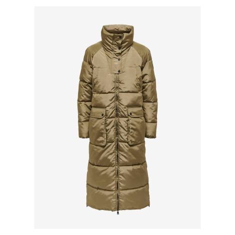 Women's Brown Quilted Coat ONLY Nora - Women