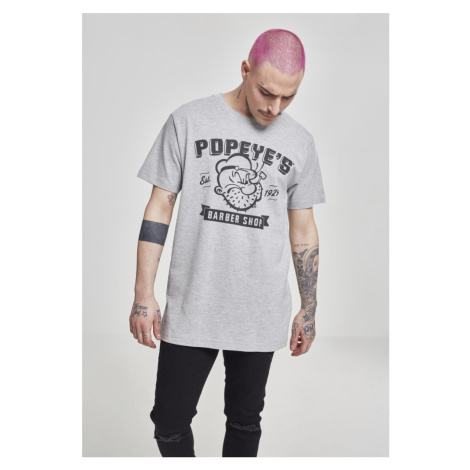 MERCHCODE Pánske tričko Popeye Barber Shop Tee Farba: heather grey