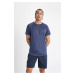 DEFACTO Fit Slim Fit Crew Neck Printed Sportsman Short Sleeve T-Shirt V2887az23au