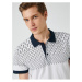 Koton Ethnic Patterned Polo Neck T-Shirt