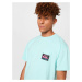 QUIKSILVER Funkčné tričko 'RAINBOW'  modrá / svetlomodrá / ružová / čierna