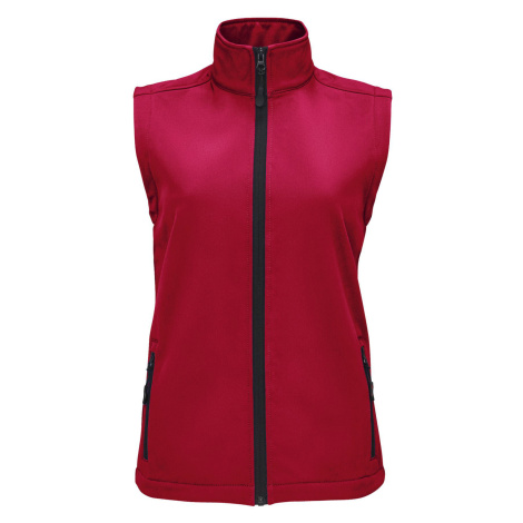 SOĽS Race Bw Women Dámska softshelová vesta SL02888 Pepper red