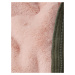 Abercrombie & Fitch Zimná bunda  kaki / svetlohnedá / ružová