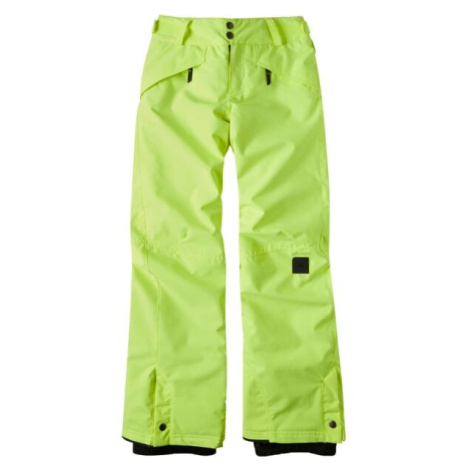 O'Neill ANVIL PANTS Chlapčenské lyžiarske/snowboardové nohavice, reflexný neón, veľkosť
