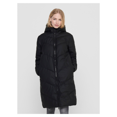 Black women's winter quilted coat JDY - Women's