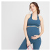 Dámska tehotenská/dojčiaca športová podprsenka MP Power – sivomodrá
