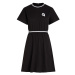 Šaty Karl Lagerfeld Ikonik 2.0 T-Shirt Dress Čierna