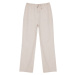 Trendyol Beige Linen Blend High Waist Striped Wide Leg Trousers