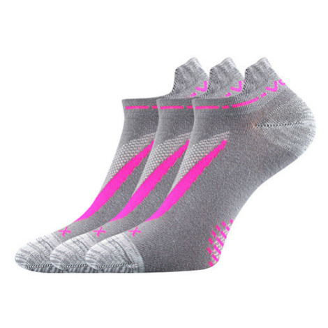 3PACK ponožky VoXX sivé (Rex 10-greyppink) M