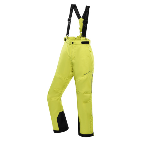 Children's ski pants with ptx membrane ALPINE PRO OSAGO sulphur spring