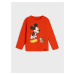 Sinsay - Tričko s dlhými rukávmi Mickey Mouse - Červená