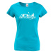 Dámske tričko pre vodáčky Párty v plnom prúde - ideálne tričko na loď