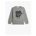 Koton Sweatshirt Long Sleeve Crew Neck City Themed Rose Gold