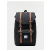 Herschel Supply Little America Mid-Volume Black/Tan Synthetic Leather