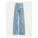 Calvin Klein Jeans Bavlnené nohavice IG0IG02383 Modrá Wide Leg