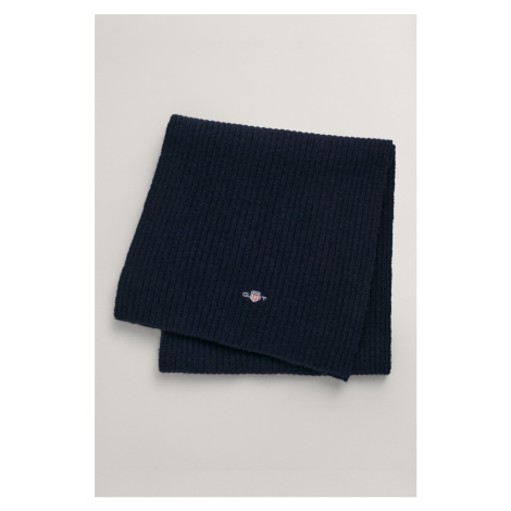 ŠÁL GANT SHIELD KNIT SCARF EVENING BLUE