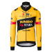 AGU Cyklistická zateplená bunda - JUMBO-VISMA 2023 - čierna/žltá