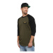 HORSEFEATHERS Tričko Hexagon II Raglan - burnt olive GREEN