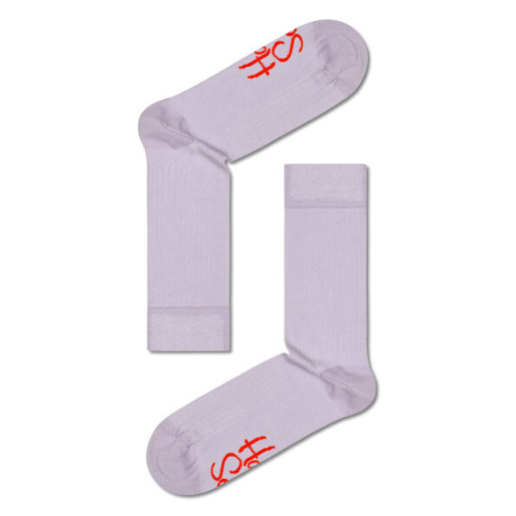 Happy Socks Ponožky Vysoké Unisex SRS01-5000 Fialová