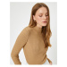 Koton High Collar Sweater Long Sleeve Camisole