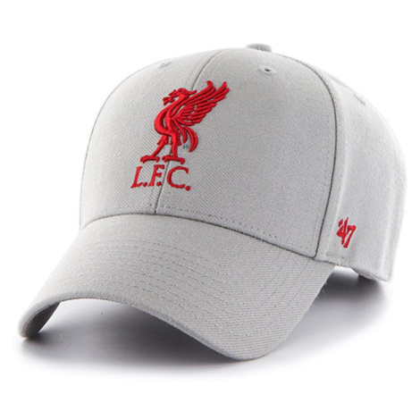 Čiapka 47brand EPL Liverpool šedá farba, s nášivkou 47 Brand