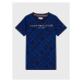 Tommy Hilfiger Tričko Monogram KS0KS00298 Tmavomodrá Regular Fit