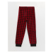 LC Waikiki Lcw Elastic Waist Plaid Fleece Boy's Pajama Bottom