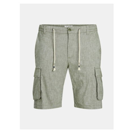 Jack & Jones Green Shorts with Pockets and Flax - Men