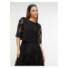 Čierna dámska krajková midi sukňa ORSAY