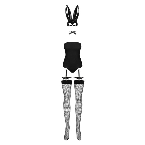 Čierny sexi kostým Bunny Black Obsessive