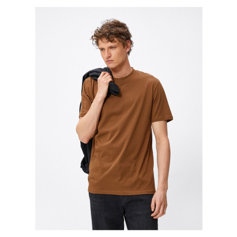Tričko Koton - hnedé - Regular Fit
