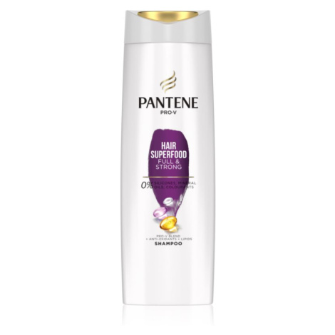 Pantene Hair Superfood Full & Strong šampón pre výživu a lesk