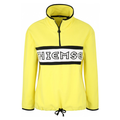 CHIEMSEE Športový sveter  žltá / čierna / biela